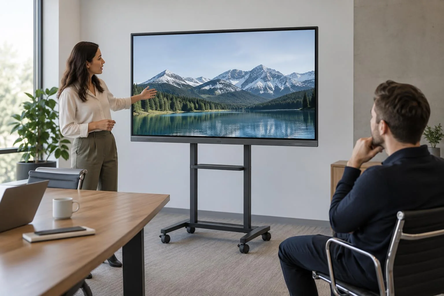 All-in-One LED-Display – einsatzbereit im Besprechungsraum All-in-One LED-Display einsatzbereit im Besprechungsraum