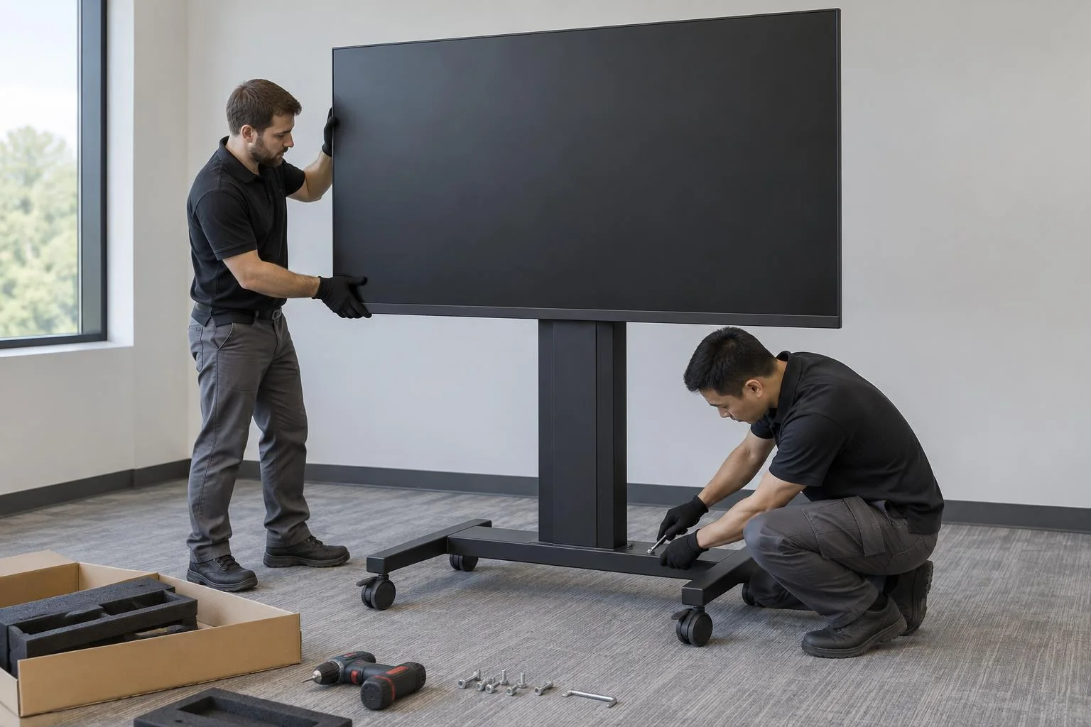 All-in-One LED-Display – beim schnellen Aufbau des Komplettsystems All-in-One LED-Display beim schnellen Aufbau des Komplettsystems
