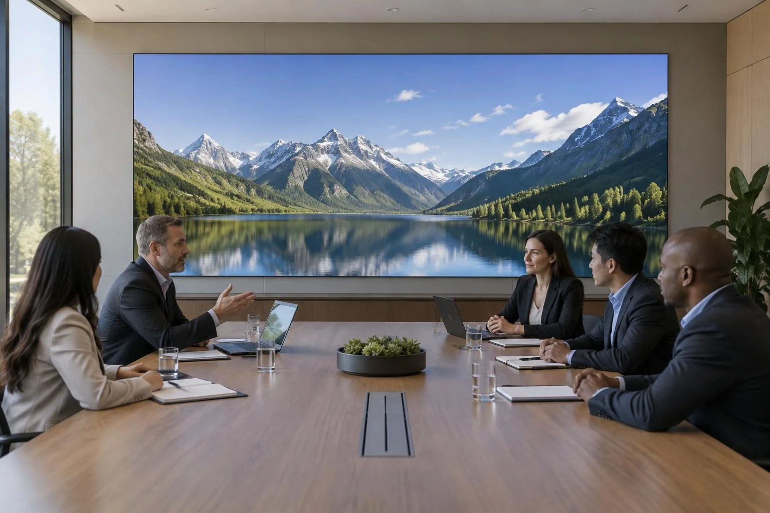 MicroLED-Wand – im hochwertigen Wohn- und Medienraum MicroLED-Wand im hochwertigen Wohn- und Medienraum