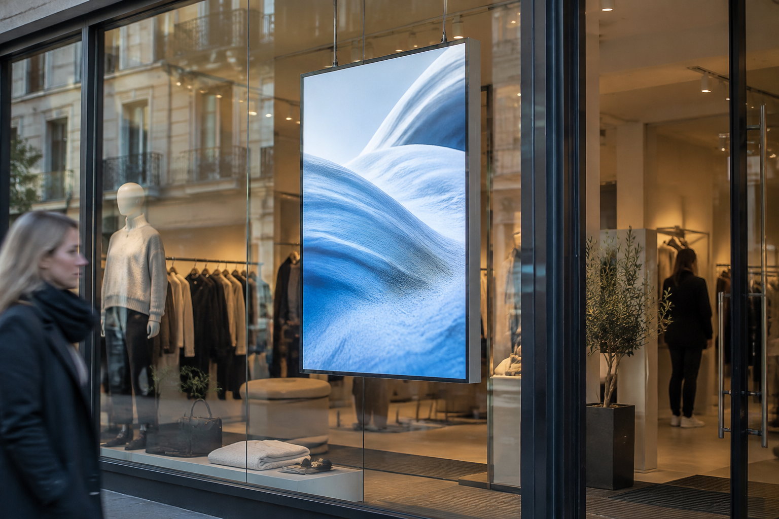 Retail-LCD-Sonderformat als digitale Preis- und Produktinformation