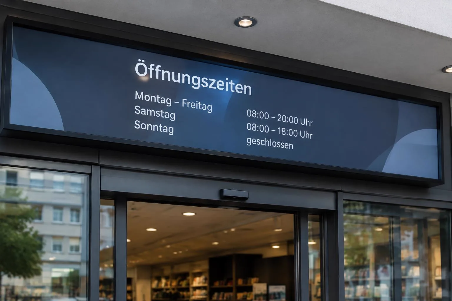 Specialty Display mit besonderer Form und Displaytechnik im Detail
